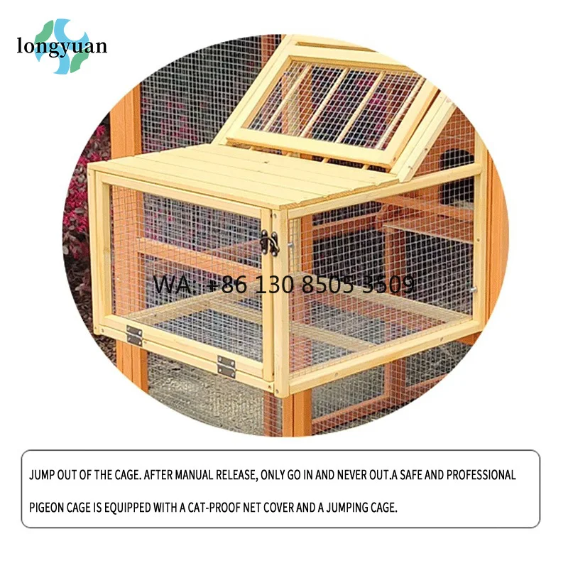 Urban Farming Urban Gardening - Neues Design Regenfester Großer Holz-Taubenkäfig für