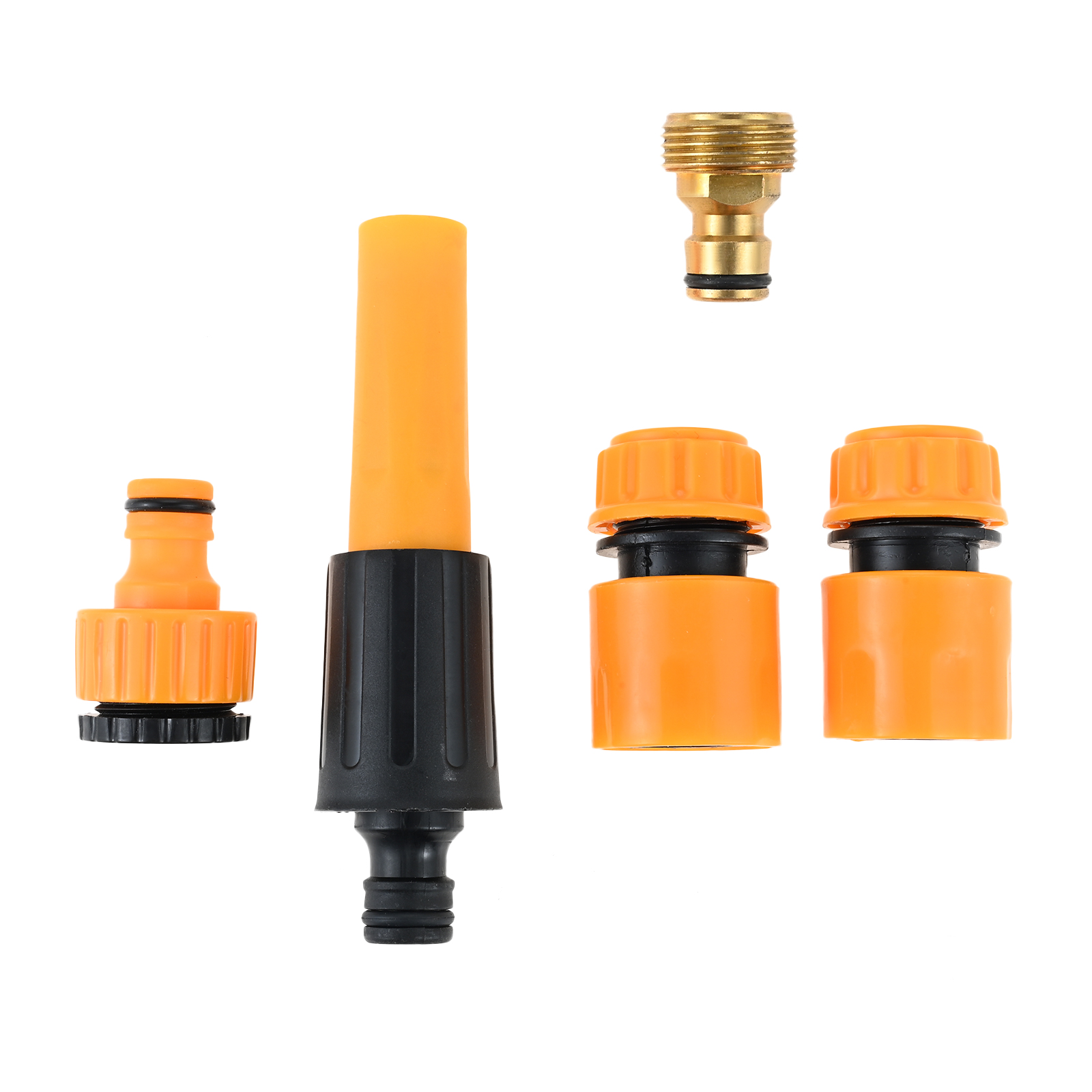 Gardena Hose Starter Set - 5-teiliges Gartenschlauch-Verbindungsset 2-in-1 Gewindeanschluss für Wasserhahn