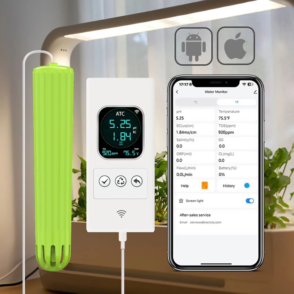 Urban Farming Urban Gardening - Kactoily 4-in-1 WiFi-Sensor Urban Farming Kit